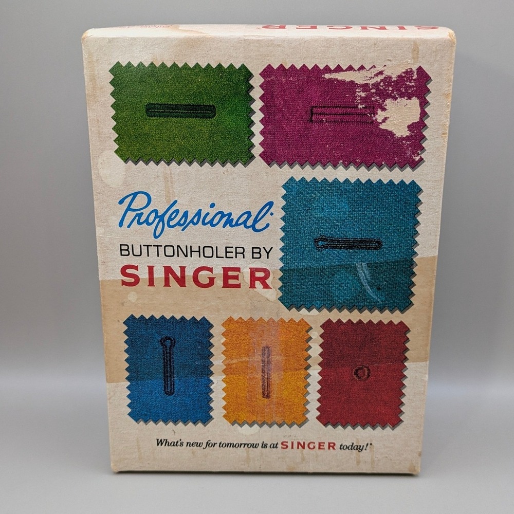 Vintage Singer Prfoessional Buttonholer Vertical Needle Zig Zag SMS 4634 V102878